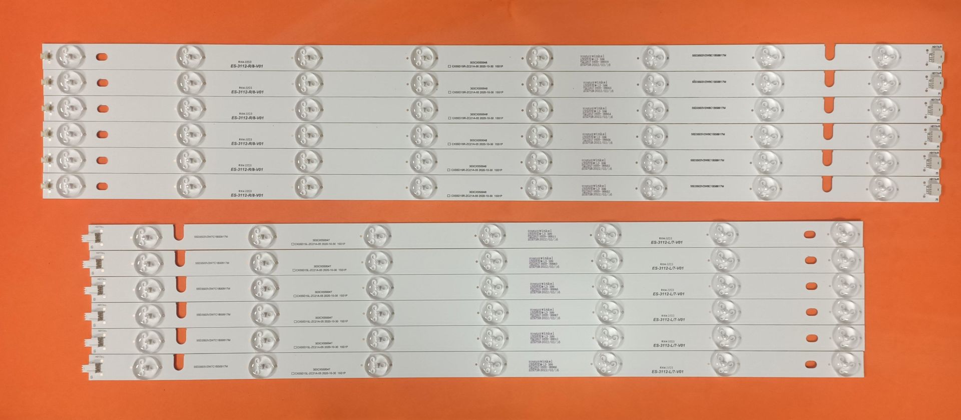 TV LED BAR -2374-2516 6 LI-SN055LSV59-55PA505E-LE140S1UHD-55PA500T-LE140S1UHD-WİNKEL