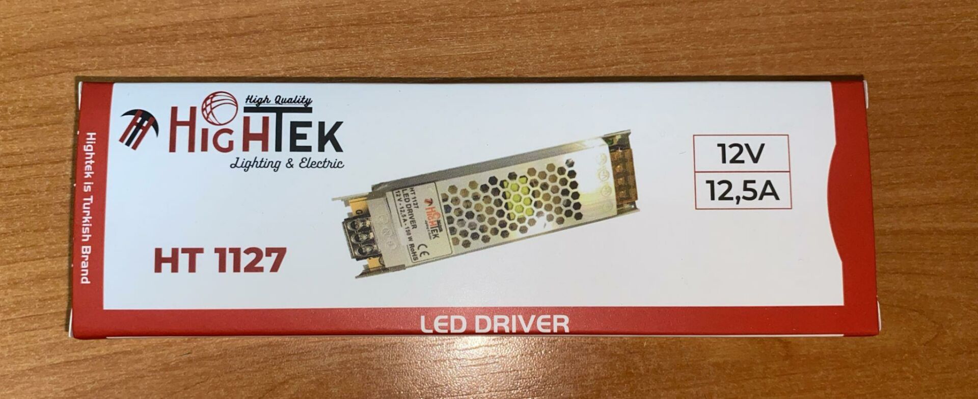 12 VOLT 12,5 AMPER  METAL SLIM  KASA  ADAPTÖR HİGHTEK HT 1127