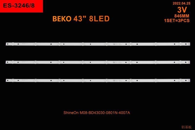 TV LED BAR -2410 TAKIM 3 LÜ-43GDF6800B,A43L5845,B43L5845,43GCH5900B,A43K580-WİNKEL