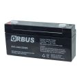 6 VOLT 3.2 AMPER YATAY AKÜ ORBUS ÖLÇÜLER 125*33*60 mm.0,6 kg