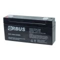 6 VOLT 3.2 AMPER YATAY AKÜ ORBUS ÖLÇÜLER 125*33*60 mm.0,6 kg