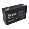 6 VOLT 12 AMPER AKÜ ORBUS ÖLÇÜLER-150*50*94 mm.1,65 kg.