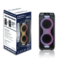 HEPU HP-940 2X10'' 2X25CM KABLOSUZ 1 EL MİKROFON BLUETOOTH ŞARJLI MÜZİK KUTUSU