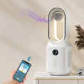 HEPU HP-F29 Sessiz Pervanesiz 360° Döner USB Şarjlı Masaüstü Fan – Bluetooth Hoparlörlü