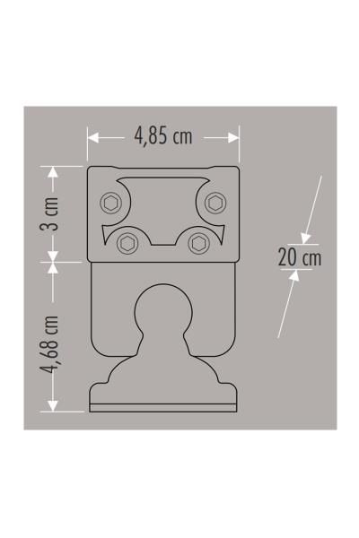 CATA CT 4694 WALLWASHER 20 CM 6 WATT AMBER