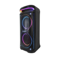 HEPU HP-100 2X10'' 2X25CM KABLOSUZ 1 EL MİKROFON BLUETOOTH ŞARJLI MÜZİK KUTUSU