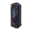 HEPU HP-100 2X10'' 2X25CM KABLOSUZ 1 EL MİKROFON BLUETOOTH ŞARJLI MÜZİK KUTUSU