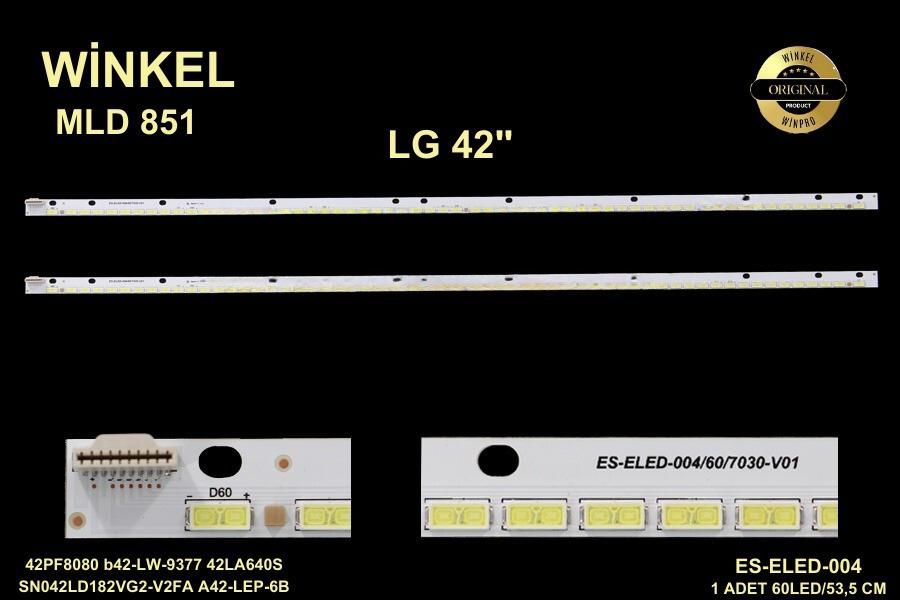 LCD LED-851 1 Lİ ÇUBUK-42PF8080-42LA640--ELED004-WİNKEL