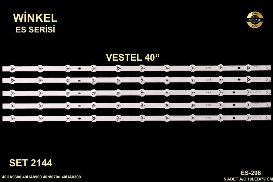 TV LED BAR 2144 TAKIM 5 Lİ-40UA9300 40UA8900 40r8070u 40UA8300-C183.185-E298-WİNKEL