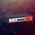ZTECH ZR-1004 4+2 POE SWİTCH 78WATT 4 PORT POE + 2PORT UPLİNK
