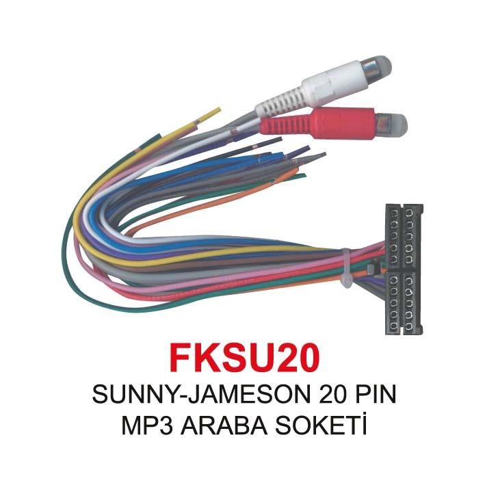 ISO SOKET FKSU 20 SUNNY-JAMESON-GM-20 PİN