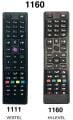 KUMANDA 1160  KK1125 VES207-HI LEVEL,VESTEL SİYAH TUŞLU