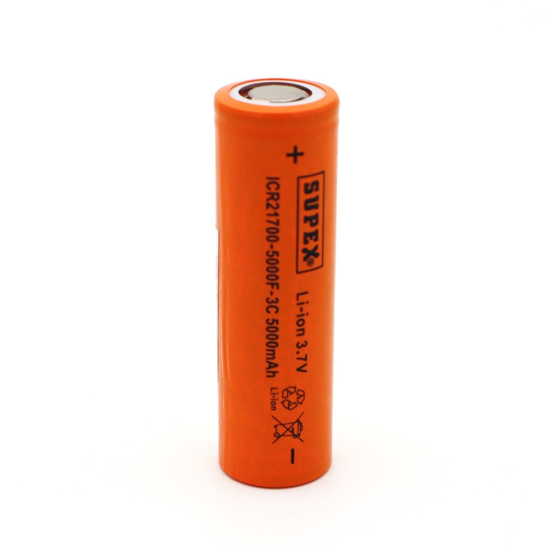 21700 4000MA  3.7 VOLT DÜZ KAFA PİL SUPEX