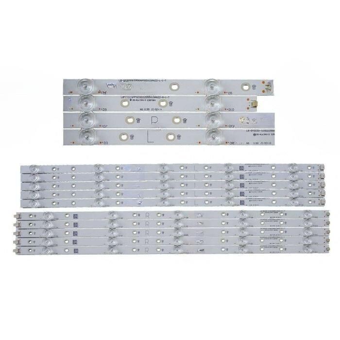 TV LED BAR -2500-2432 TAKIM 10 LU-55PUS7304-55PUS7504-55PUS6704-GM3030-GJ0D22555-WİNKEL