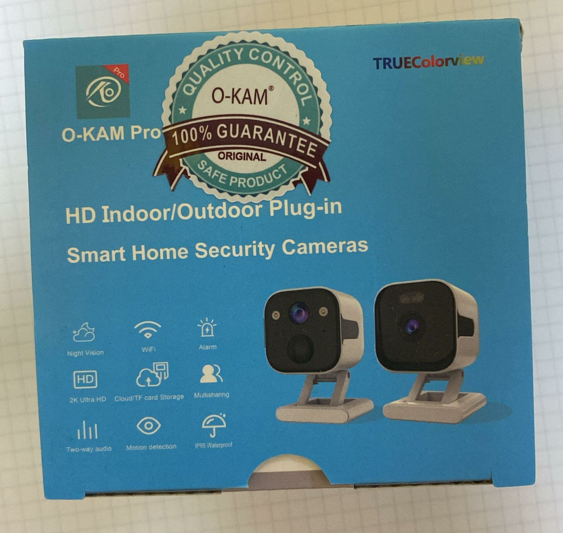 O-KAM 3030 Küçük Wifi 3Mp Mikrofon+Hoparlör+Işık 1 Ay Şarjlı