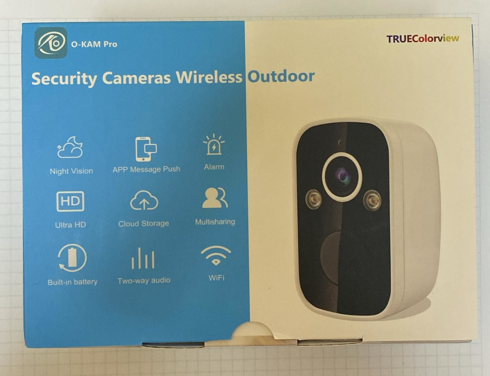 O-KAM-2027 Wifi Kamera 6Mp Bataryalı 1 AY ŞARJ Mikrofon+Hoparlör+Işık