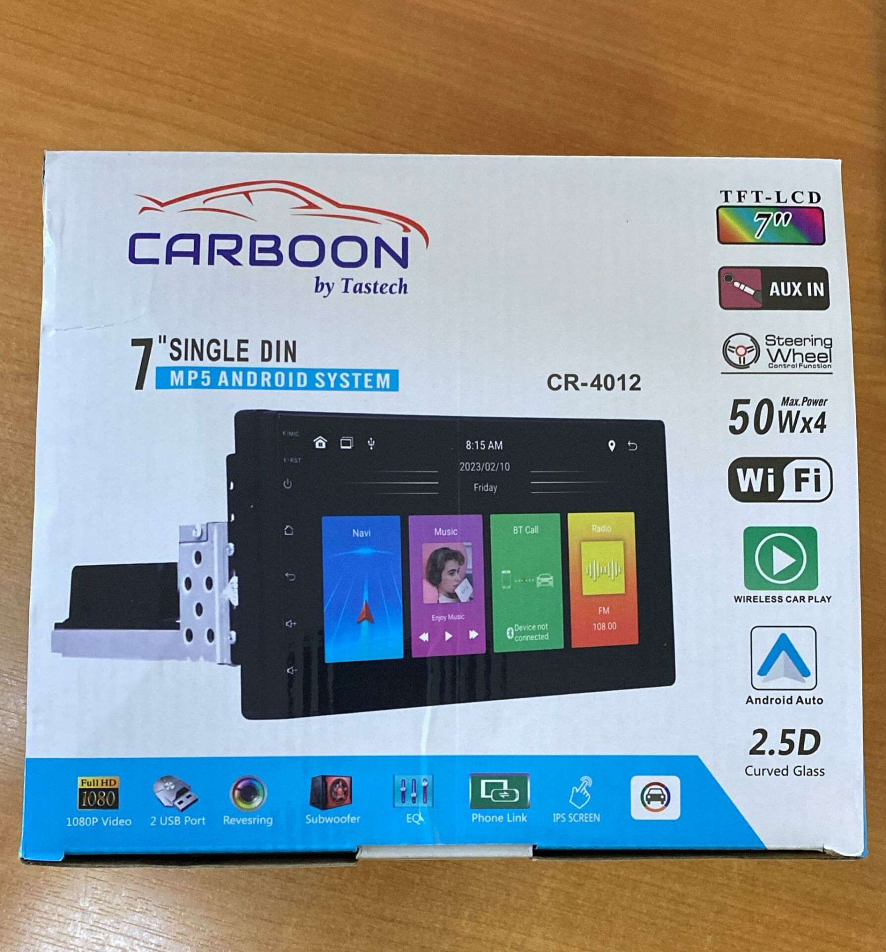 CARBOON 4012 7'' ANDROID TOFAŞ SERİSİ VİDEO DESTEKLİ BLUETOOTH WİFİ USB OTO TEYP