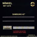 TV LED BAR -2216 2 Lİ ÇUBUK-UE43RU7445UXXC,UE43NU7400U-ELED114-WİNKEL