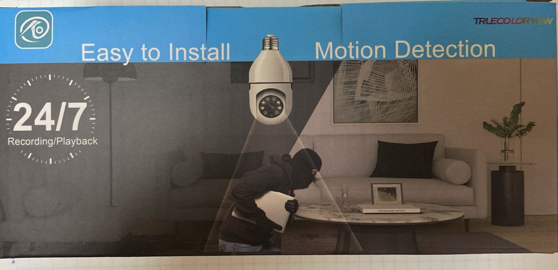 O-KAM-4045 Wifi Ampül Kamera 1 Lens Mikrofonlu