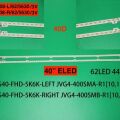 TV LED BAR -2108 2 Lİ ÇUBUK-UE40D5000-UE40D5500-UE40D6000-UE40D6200-ELED008-WİNKEL