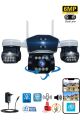 O-KAM-8080 Wifi 6MP PTZ 3 LENS IP KAMERA