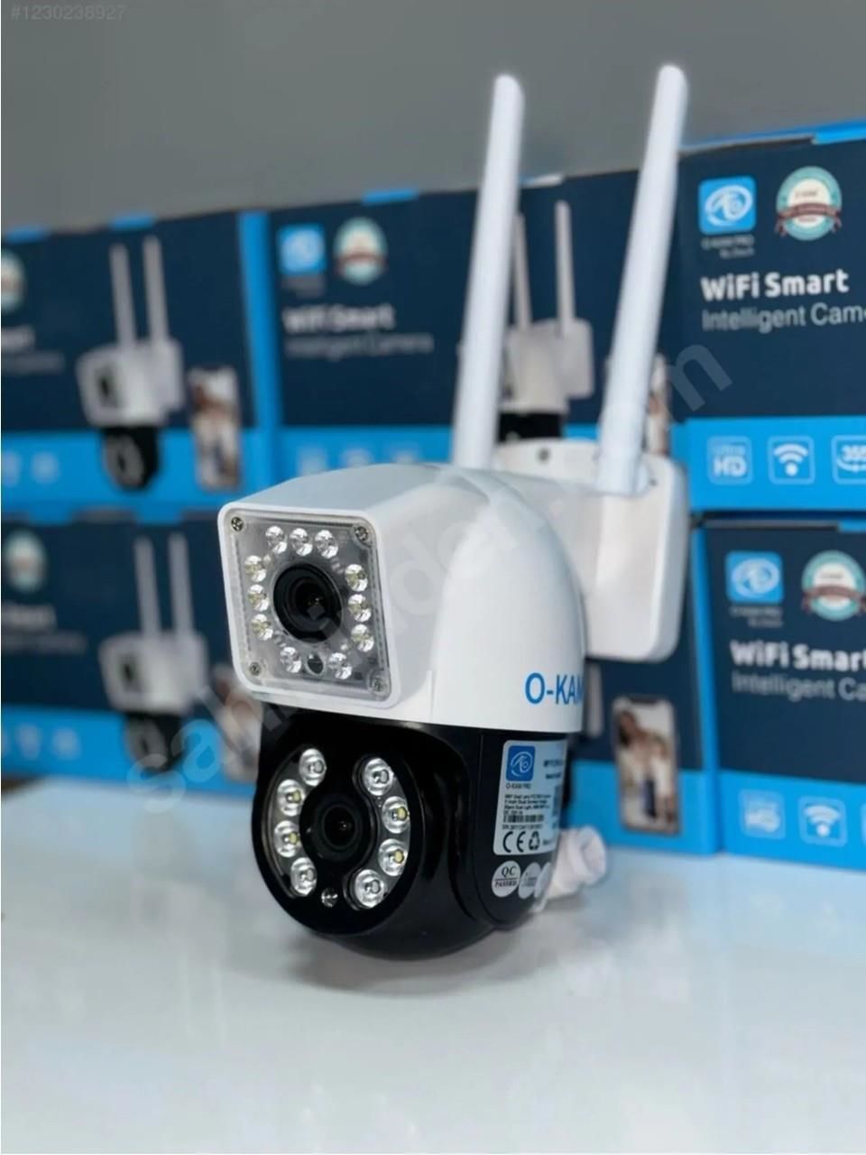 O-KAM-3011 Wifi 2Lens Alarm+Siren+Işık+Sesli Kamera
