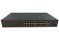 Nova ND1PD1622LFGX 16 Port Poe Switch 10/100 Mbps 2Port 10/100/1000 Mbps Uplink 1 Port SFP