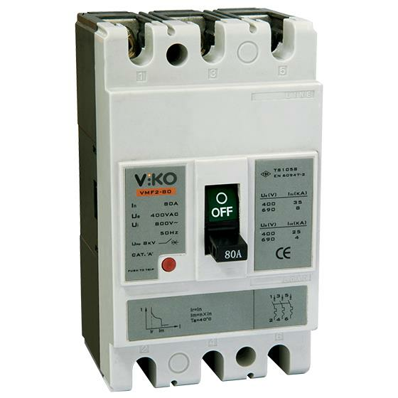 VİKO KOMPAKT ŞALTER 3X63 AMPER 25KA-VMF1-63-SN2
