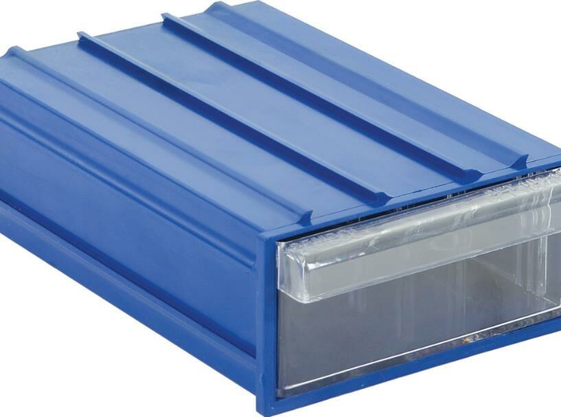 ÇEKMECE PLASTİK MAVİ ŞEFFAF NO:512-ÖLÇÜLER 260X150X340