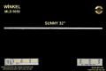 TV LED BAR -5059 1 Lİ ÇUBUK-SN032LD12AT036-V1M,AX032LD12AT036-V1M,ODT-C-320 -WİNKEL