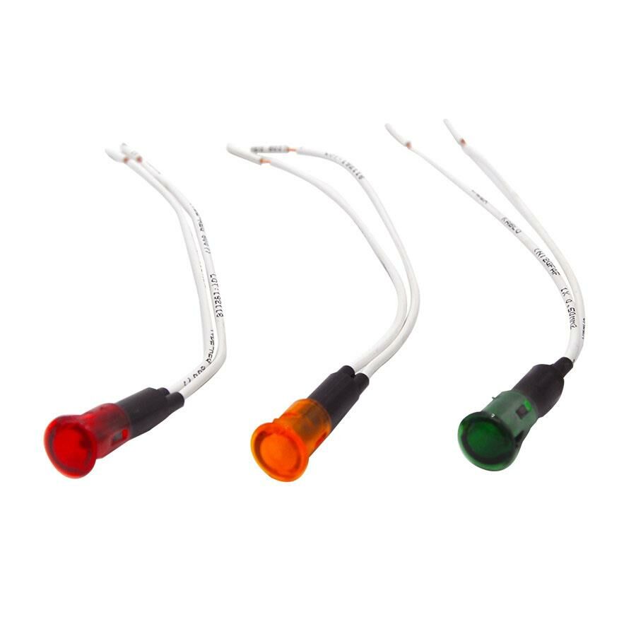 SİNYAL LAMBASI KABLOLU 220 VOLT TIRNAKLI 10MM ÇETSAN SL.1885