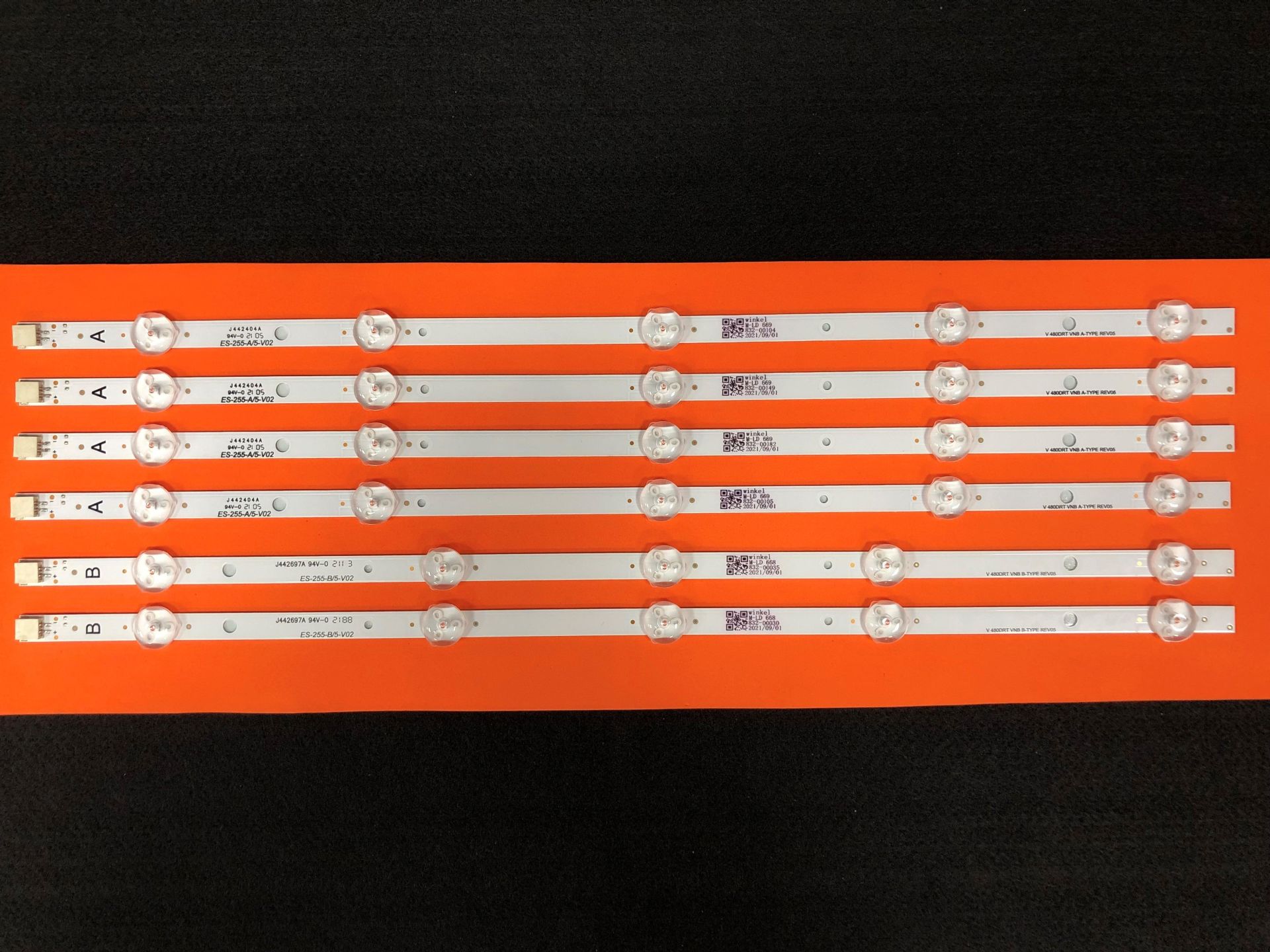 TV LED BAR -2049 TAKIM 6 LI-48FD7300-48FD7300-48FX410-48F449-48FB5000-ES-255-WİNKEL