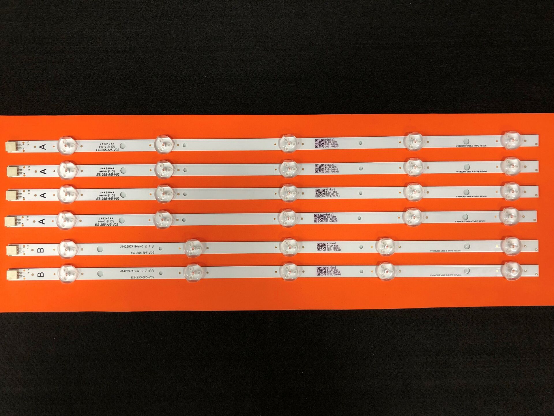 TV LED BAR -2049 TAKIM 6 LI-48FD7300-48FD7300-48FX410-48F449-48FB5000-ES-255-WİNKEL