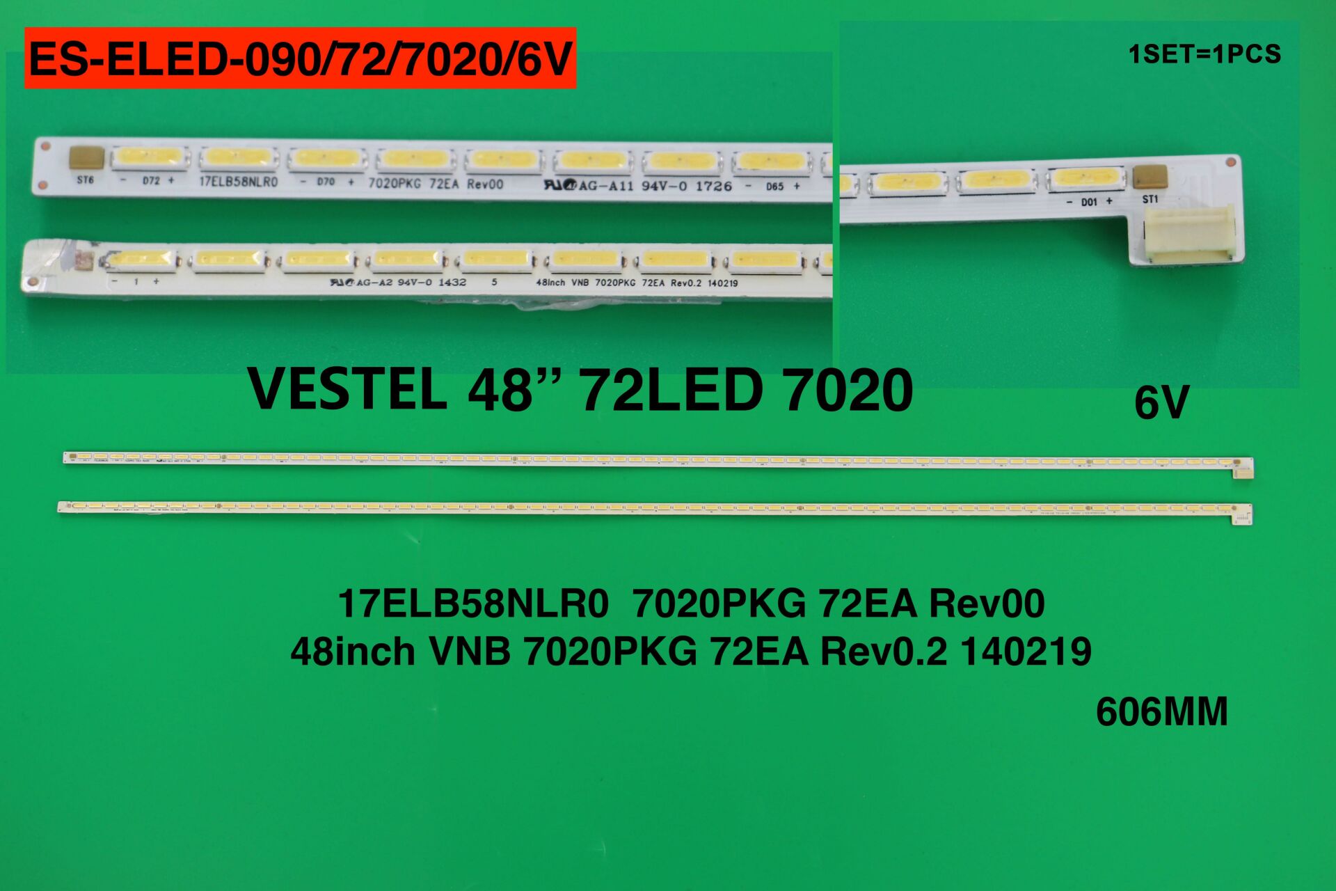 TV LED BAR -823 1 Lİ ÇUBUK-48FA7500-48HL690-48FA8500-48PF8175-48FA7550-ELED090-WİNKEL