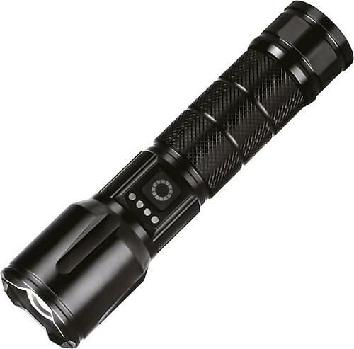 PANTHER PT-4111 USB ŞARJLI ZOOM LU 1X18650 PİLLİ 1500 LÜMEN EL FENERİ