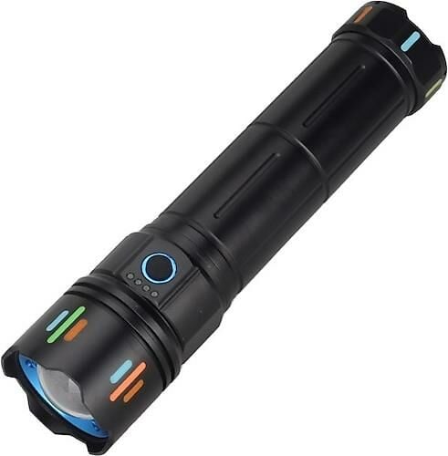 PANTHER PT-4118 USB ŞARJLI ZOOM LU 6X18650 PİLLİ 4000 LÜMEN EL FENERİ