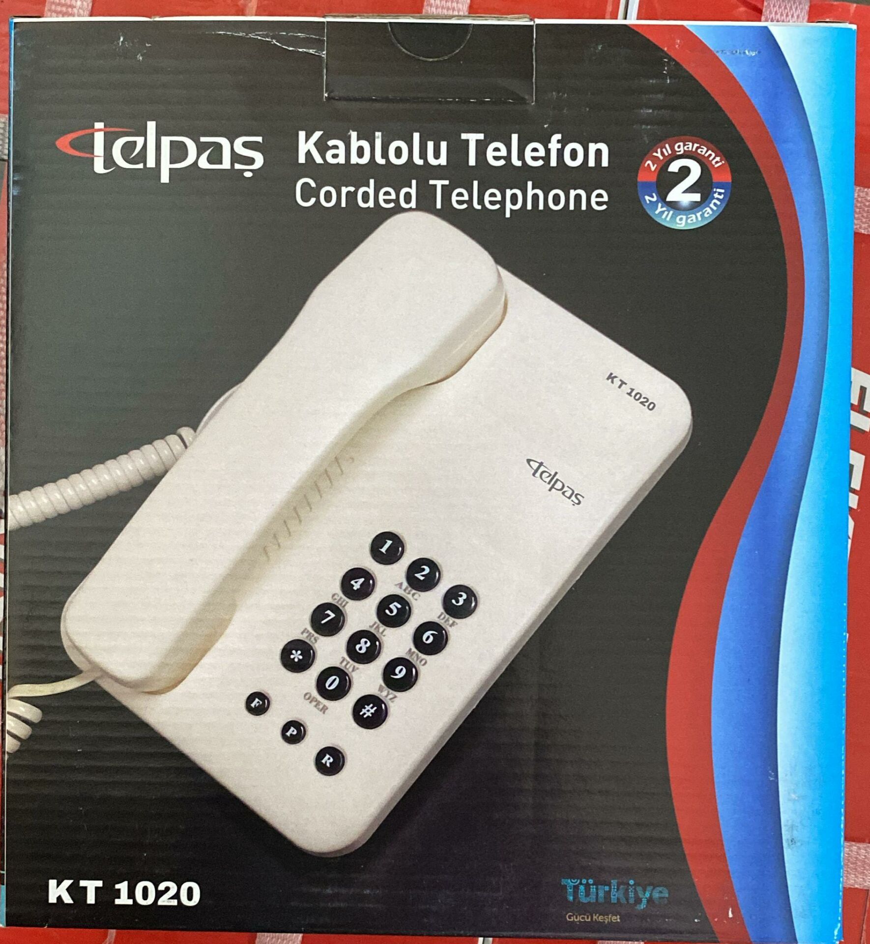 TELPAŞ KT 1020 KABLOLU MASA TELEFONU EKRANSIZ