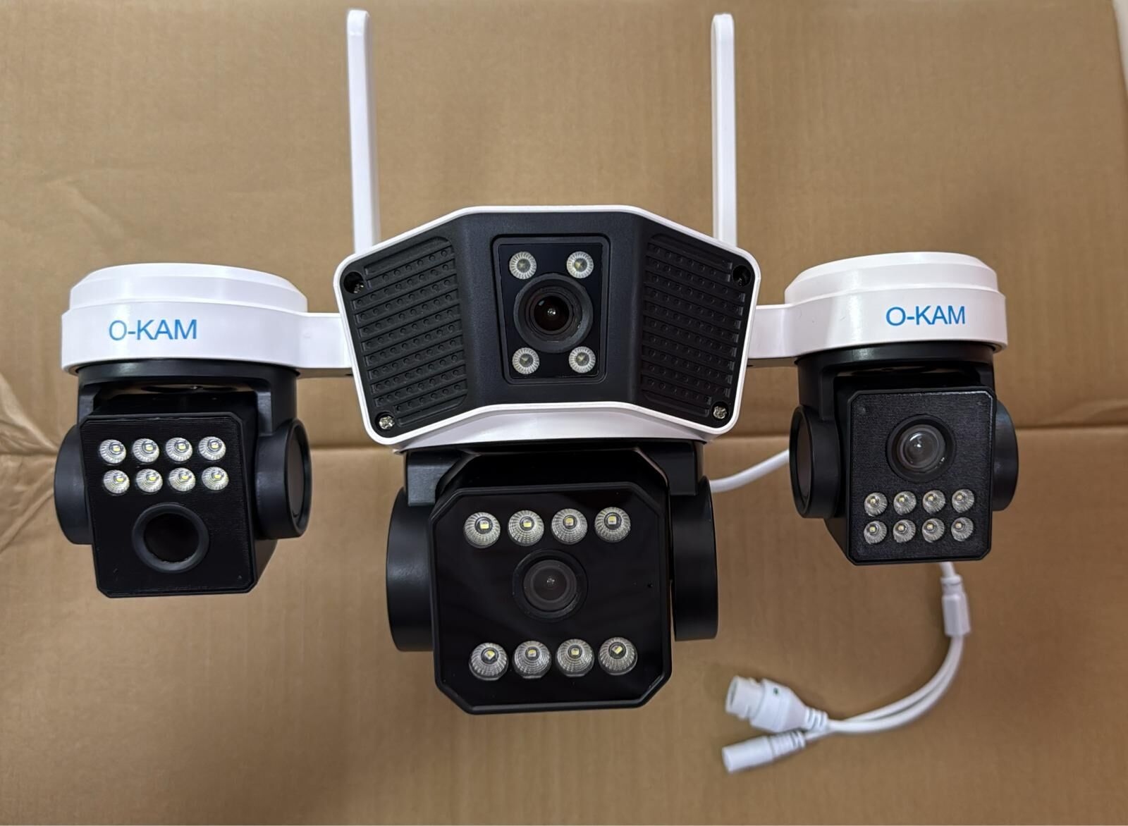 O-KAM 3037 Wifi 6MP PTZ 3 LENS IP KAMERA