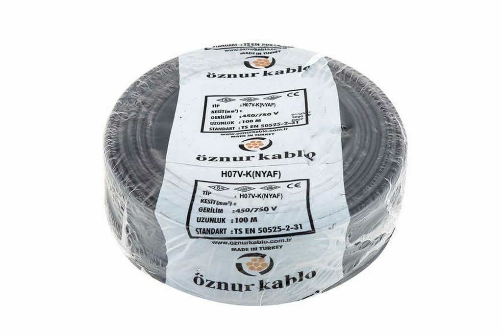 NYAF KABLO 1X50 LİK SİYAH ÖZNUR 1 MT FİYATIDIR