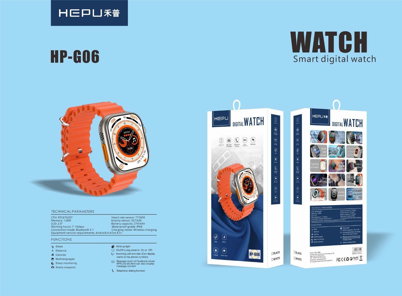 HEPU HP-G06 AKILLI KOL SAATİ