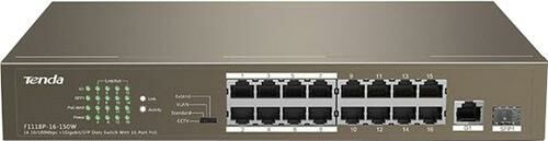 TENDA TEF1118P-16P-150W 16 PORT 10-100 POE SWİTCH