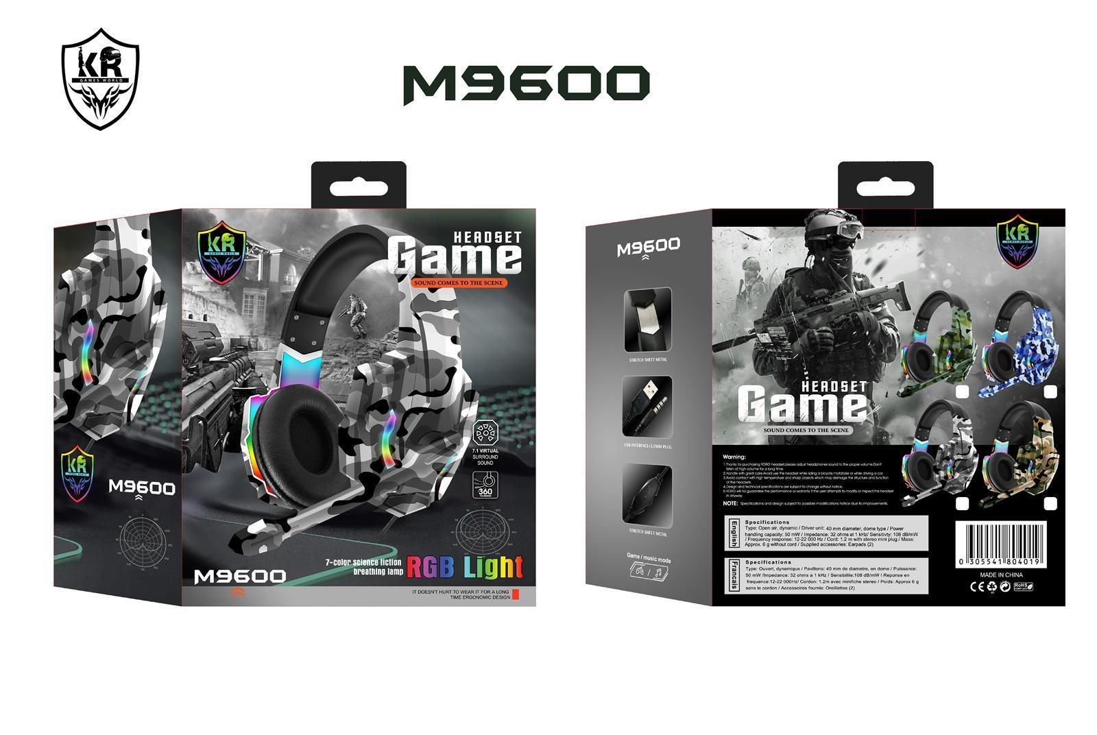 POWERSTAR M9600 OYUNCU KULAKLIK