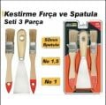 BOYA FIRÇASI 1 NO-1,5 NO VE 50 MM SPATULA SETİ 3LÜ-ÖZŞ-8148