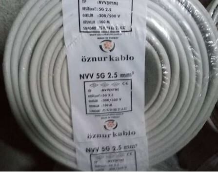 NYM KABLO ANTİGRON 5X2.5 ÖZNUR-HES 1 MT FİYATIDIR