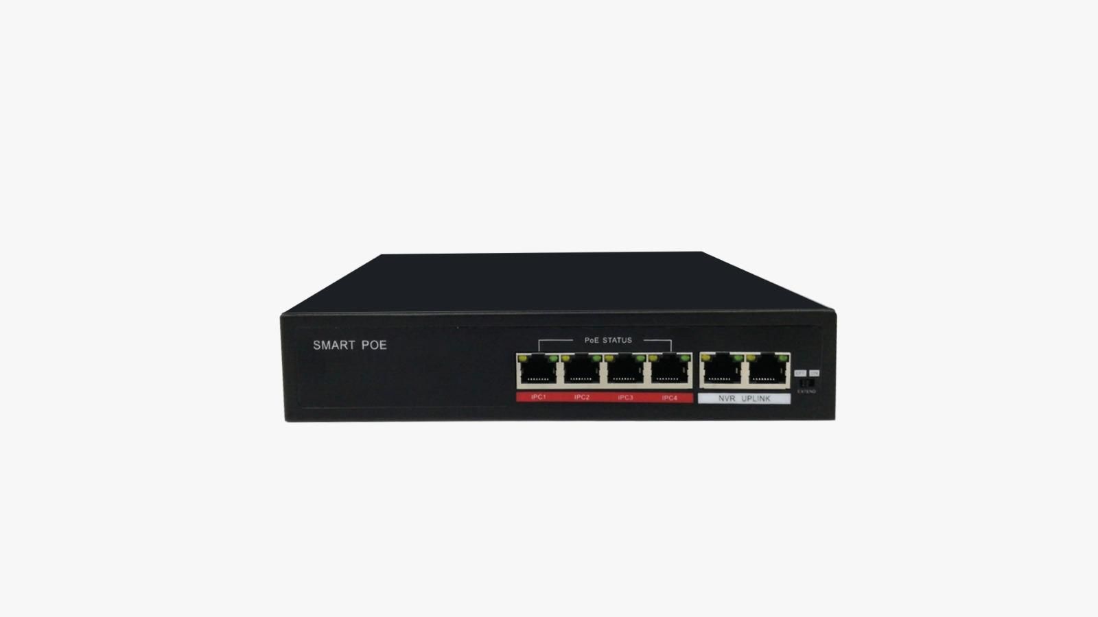 URANIUM POE-4002-48W 4 PORT POE SWİTCH 10/100 + 2 PORT 10/100 RJ45 UPLINK