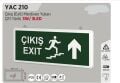 YCL YAC-210 MERDİVEN YUKARI ÇIKIŞ EXİT LEVHASI ŞARJLI LEDLİ