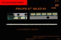 TV LED BAR-959 1 Lİ ÇUBUK-47PFL5008 47PFL5038 47PFL502 -ELED305-WİNKEL