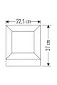 CATA CT-7022 MİLAN BAHÇE ARMATÜRÜ KARE 27X22 CM E27 DUY