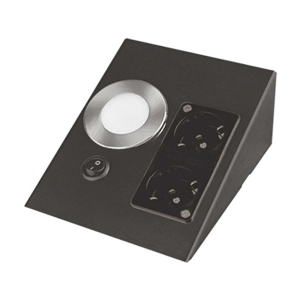 CATA CT-5110 2 WATT ÇİFT PRİZLİ SİYAH KASA TEZGAH AYDINLATMA GÜNIŞIĞI