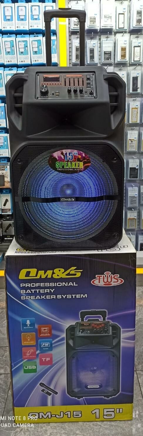 MÜZİK KUTUSU OM-J15 KABLOSUZ 1 EL MİKROFON DİSKO IŞIKLI